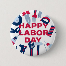 Lycklig arbetsdag Helg Knapp