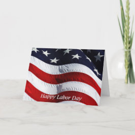 Lycklig arbetsdag i USA Flagga Kort