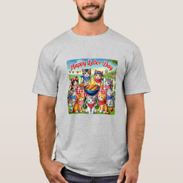 Lycklig arbetsdag Kittens T-shirt