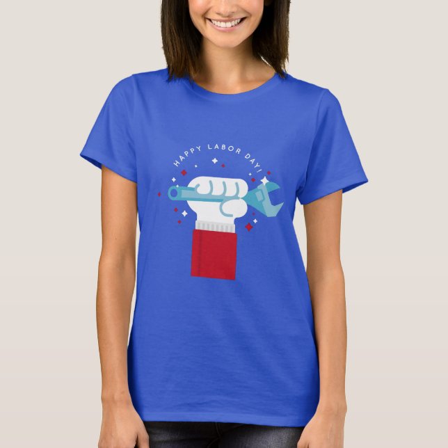 Lycklig arbetsdag t shirt (Framsida)
