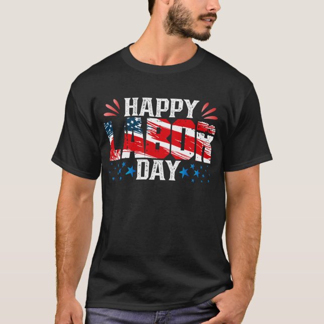 Lycklig arbetsdag t shirt (Framsida)