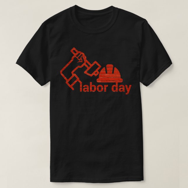 Lycklig arbetsdag t shirt (Design framsida)