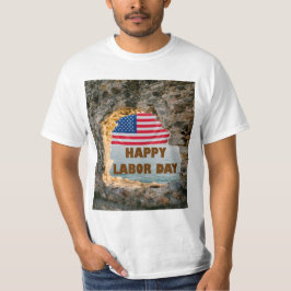 Lycklig arbetsdag usa t shirt