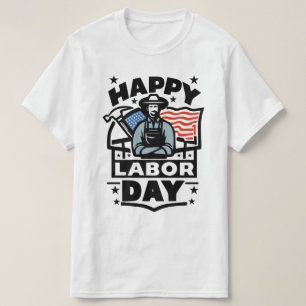 Lycklig-arbetsdagen Gift American T-Shirt-kvinnor T Shirt