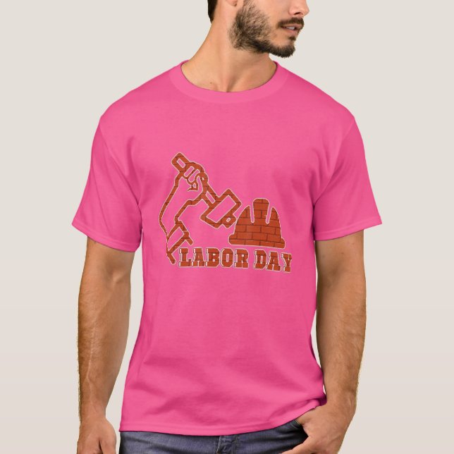 Lycklig arbetsdagen i Internationell T Shirt (Framsida)