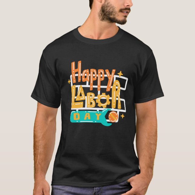 LYCKLIG ARBETSDAGENS KLASSIC T-SHIRT (Framsida)