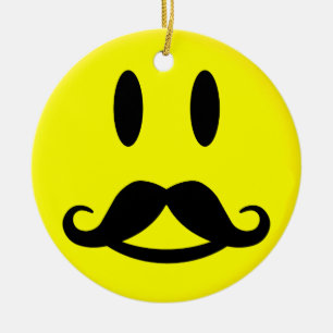 Lycklig & Arg Mustache ornament