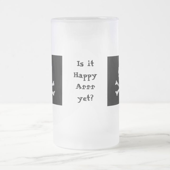 Lycklig Arrr för pirat högväxt mugg (Center)