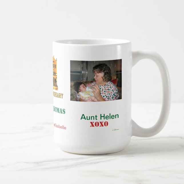 Lycklig årsdag 50th och god julmugg kaffemugg (Höger)