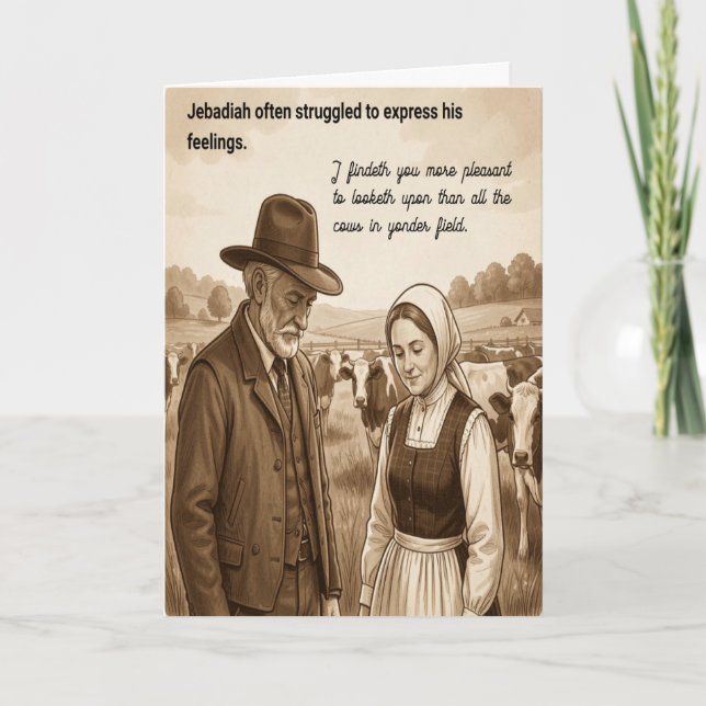 Lycklig årsdag Awkwarda känslor Kort (Framsida)
