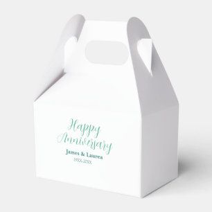 Lycklig årsdag bröllop namn datum år enkel mi presentaskar
