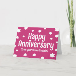 Lycklig-årsdag från ditt favoritbarn roligt kort