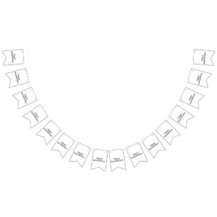 Lycklig årsdag Girlang Banner Vimplar