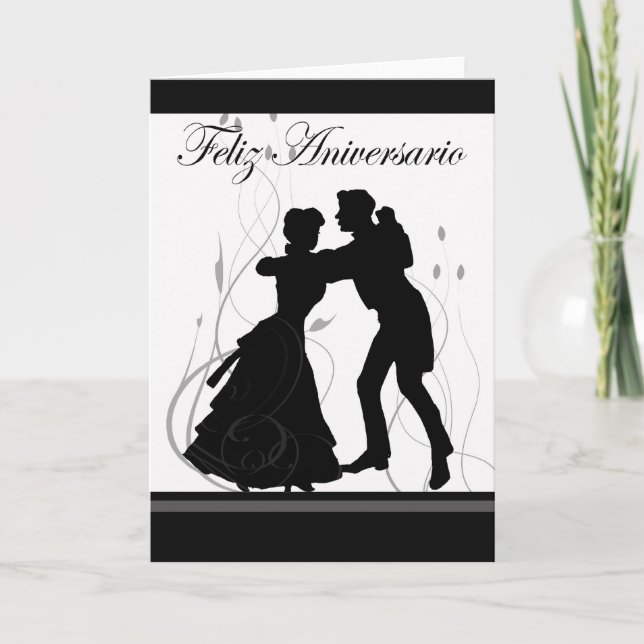 Lycklig Årsdag-Spanjor Kort (Framsida)