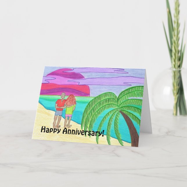 Lycklig årsdag! Till frun Kort (Framsida)