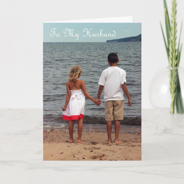 Lycklig årsdag till min make - kärlek av mitt liv kort (Framsida)