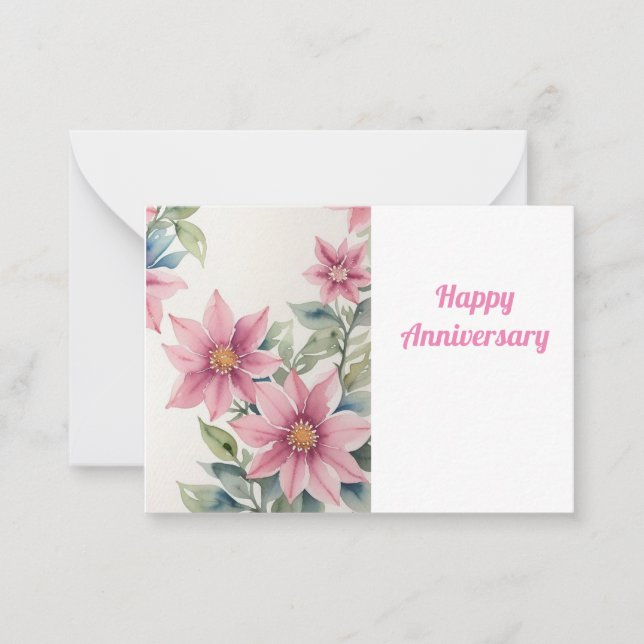 Lycklig-årsdagen Anteckningskort (Framsida)