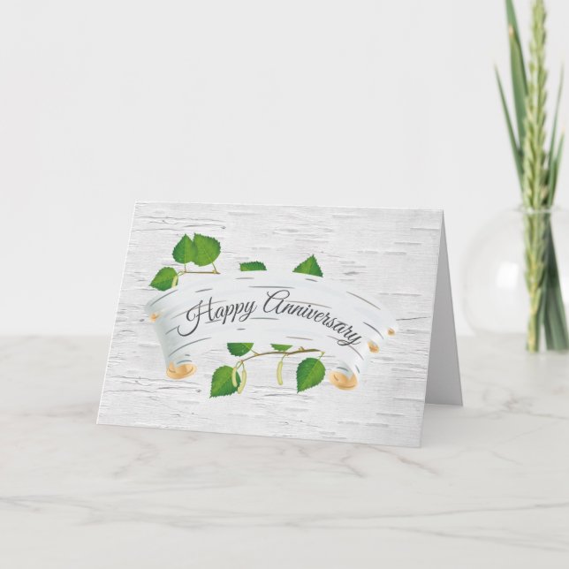 Lycklig-årsdagen av födelsetalet i Träd Rullan Kort (Framsida)