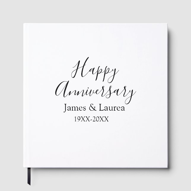 Lycklig-årsdagen bröllop namn, datum år efter år: gästböcker (Framsida)