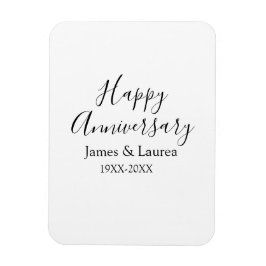 Lycklig-årsdagen bröllop namn, datum år efter år: magnet