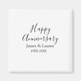 Lycklig-årsdagen bröllop namn, datum år efter år: magnet