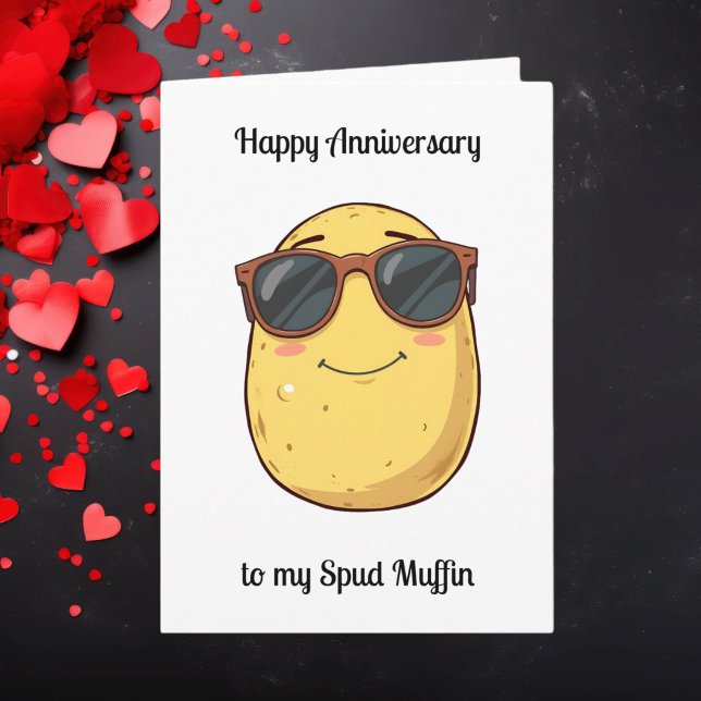 Lycklig-årsdagen för min Spud Muffin Funny Kort (Skapare uppladdad)