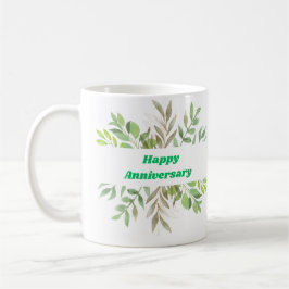 "Lycklig-årsdagen" "Holding Händer"-klassen bröllo Kaffemugg