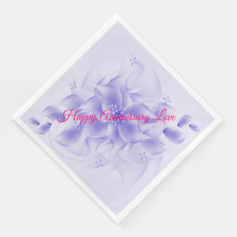 Lycklig-årsdagen Kärlek Pappersservett