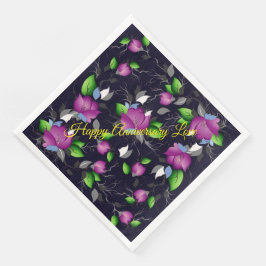 Lycklig-årsdagen Kärlek Pappersservett