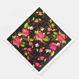 Lycklig-årsdagen Kärlek Pappersservett