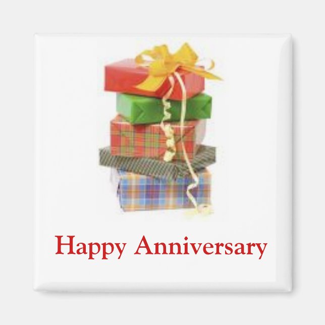 Lycklig-årsdagen Magnet (Framsidan)