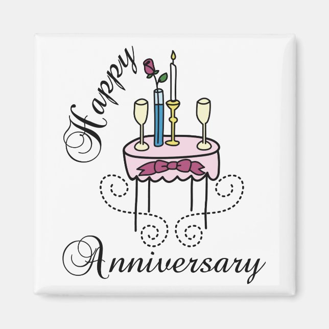 Lycklig-årsdagen Magnet (Framsidan)