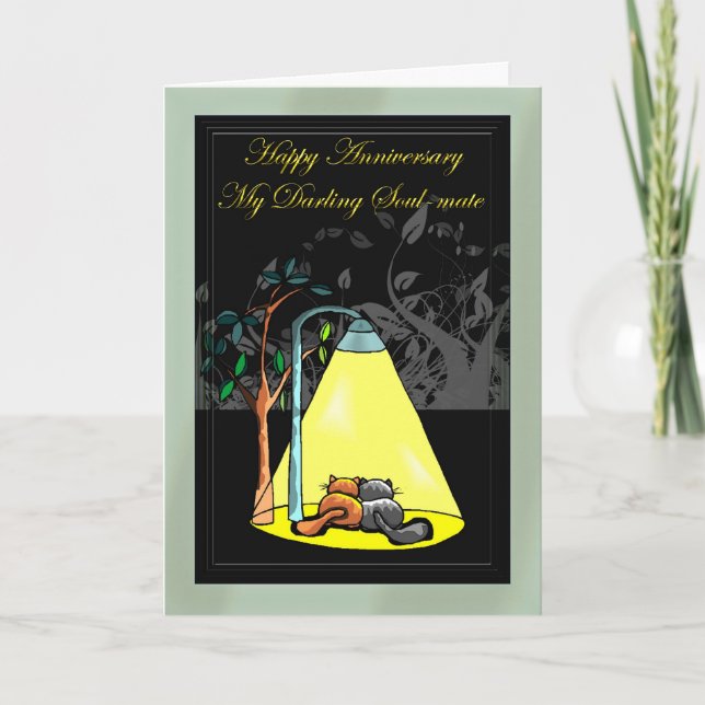 Lycklig-årsdagen min älskling Soul-kompis Kort (Framsida)