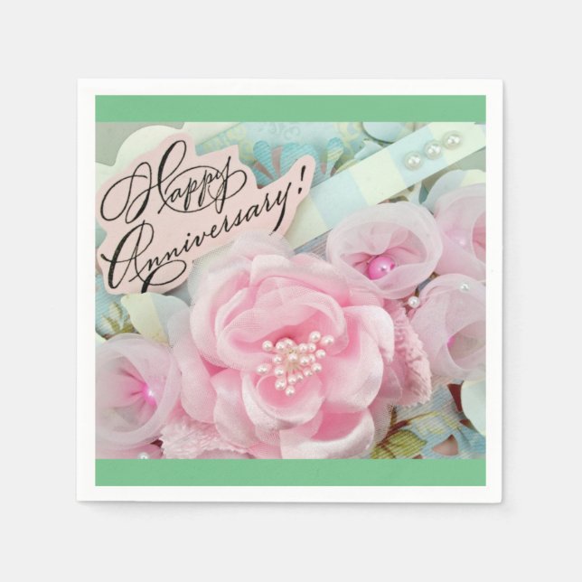 Lycklig-årsdagen Pappersservett (Framsidan)