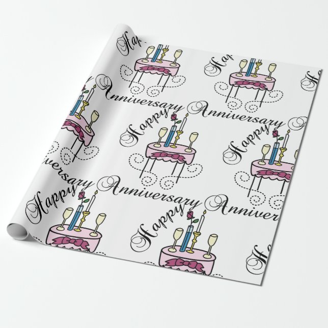 Lycklig-årsdagen Presentpapper (Utrullad)