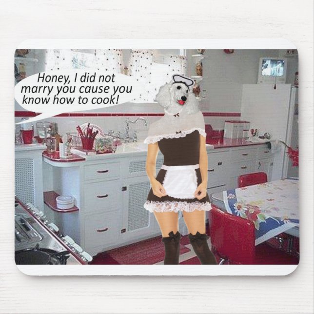 lycklig-årsdagen, pudel hund musmatta (Framsidan)