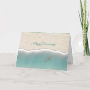 Lycklig-årsdagen Sandy Beach Pigeon Tracks Kort