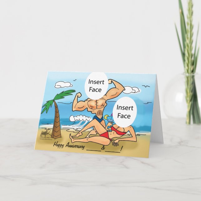 Lycklig-årsjubileet Anpassningsbar - fotopatecken Kort (Framsida)
