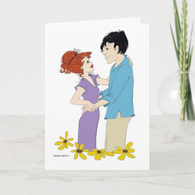 Lycklig-årsjubileet Darling Card Kort (Framsida)