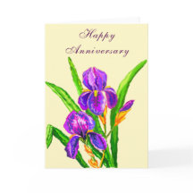 Lycklig-årsjubileet Vackra Iris Flowers