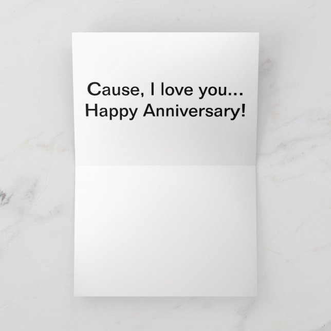 lycklig-årskort från honom till hennes alpreaka tack kort (Inuti)