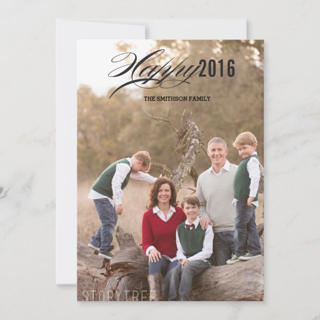 lycklig-årskort julkort (Framsida)