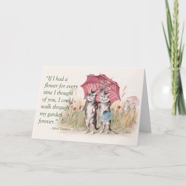 Lycklig-årskort - Katter i Kärlek Kort (Framsida)