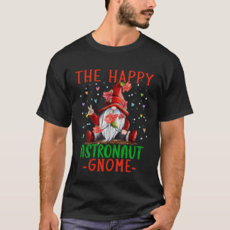Lycklig Astronaut Gnome jul Astronaut Chri T Shirt