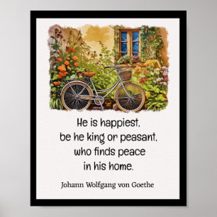 LYCKLIG AT HOME Johann Wolfgang von Goethe Poster