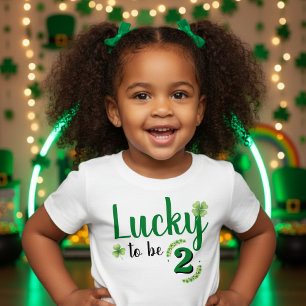 Lycklig att det är St Patricks dag Klöver Födelsed T Shirt