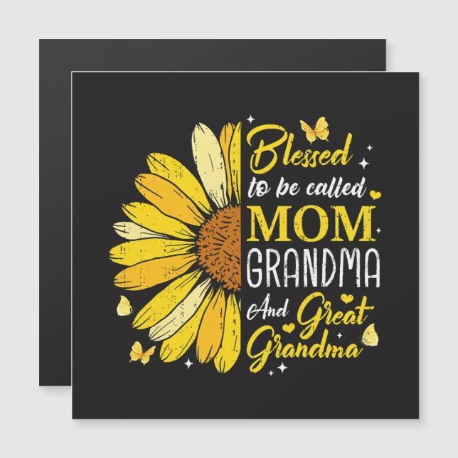 Lycklig att kallas mamma mormor (Fram/baksida)