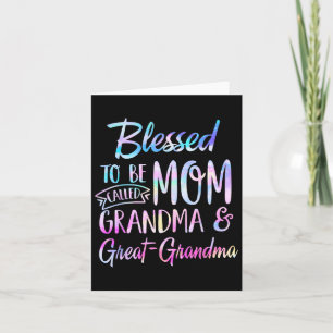 Lycklig att kallas mamma mormor och gammelmormor kort