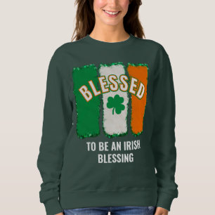 LYCKLIG ATT VARA EN IRLÄNDSK VÄLSIGNELSE St Patric T Shirt
