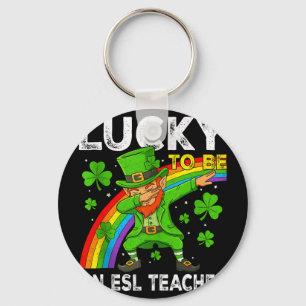Lycklig att vara esl-lärare st patricks day engels nyckelring